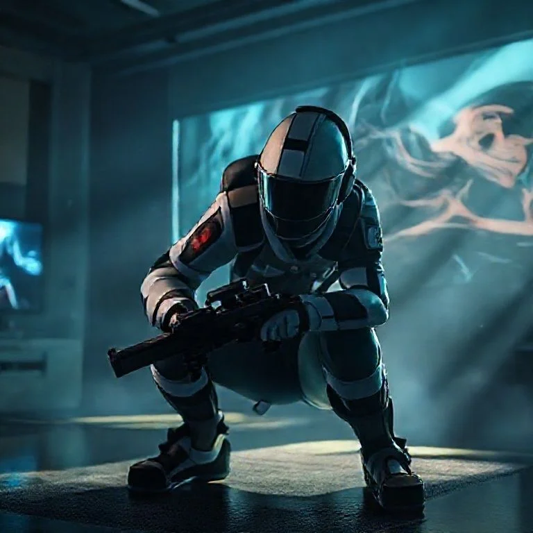 Concept art of futuristic city